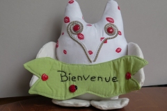 N° 47 : Cale-porte "Hibou bienvenue"