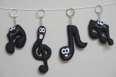 N° 4 : Porte-clefs "Notes de musique"