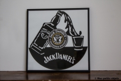 Jack Daniel\'s 3 sous cadre 30x30
